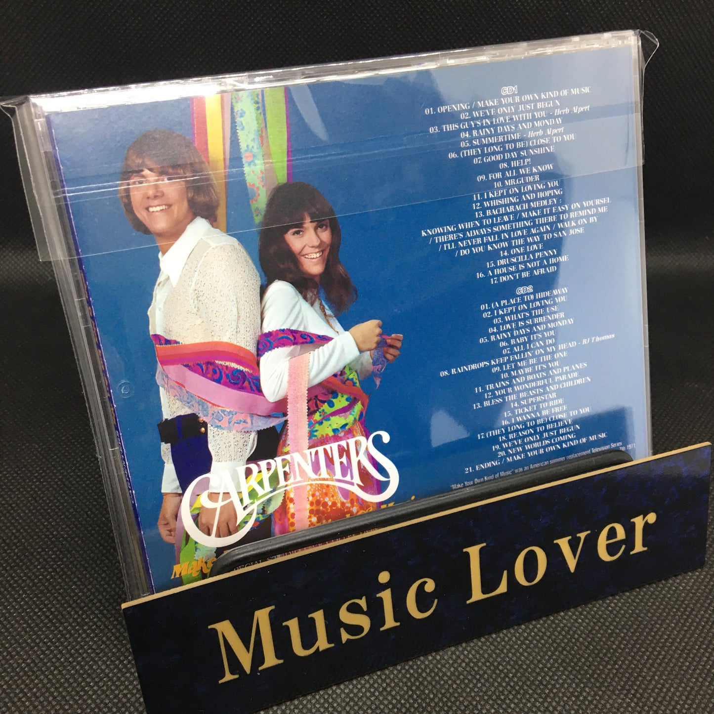 CARPENTERS / MAKE YOUR OWN KIND OF MUSIC SPECIAL STUDIO LIVE COLLECTION (2CD)