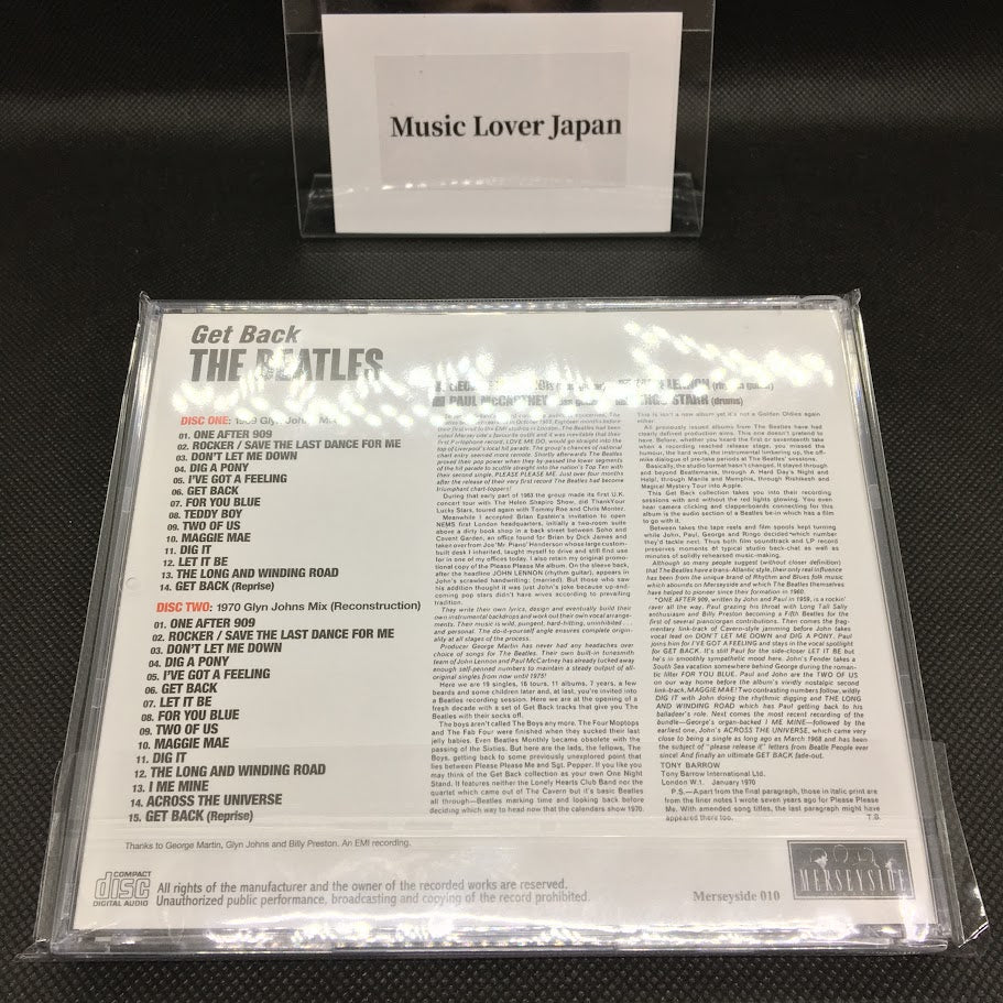 THE BEATLES / GET BACK SECOND EDITION (2CD)