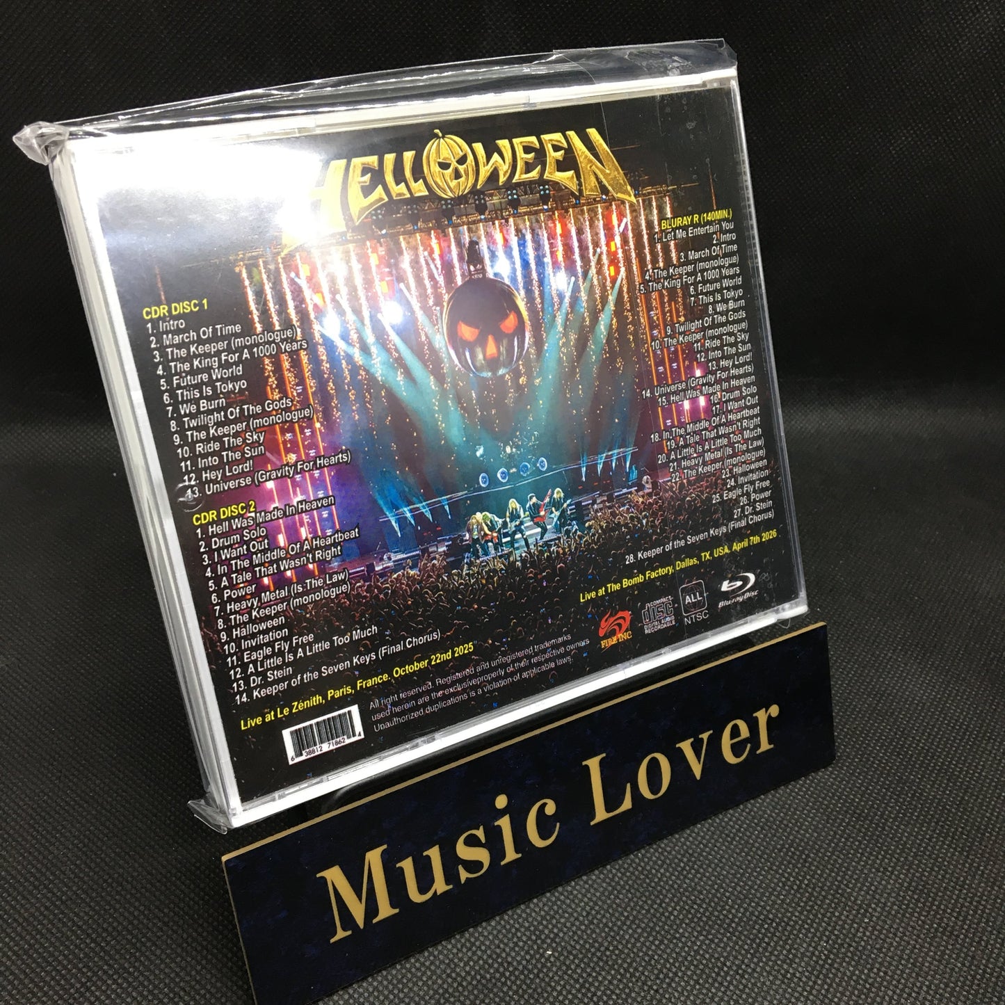 HELLOWEEN / 40 YEARS ANNIVERSARY TOUR COMPILATION 2025-2026 (2CDR+1BDR)