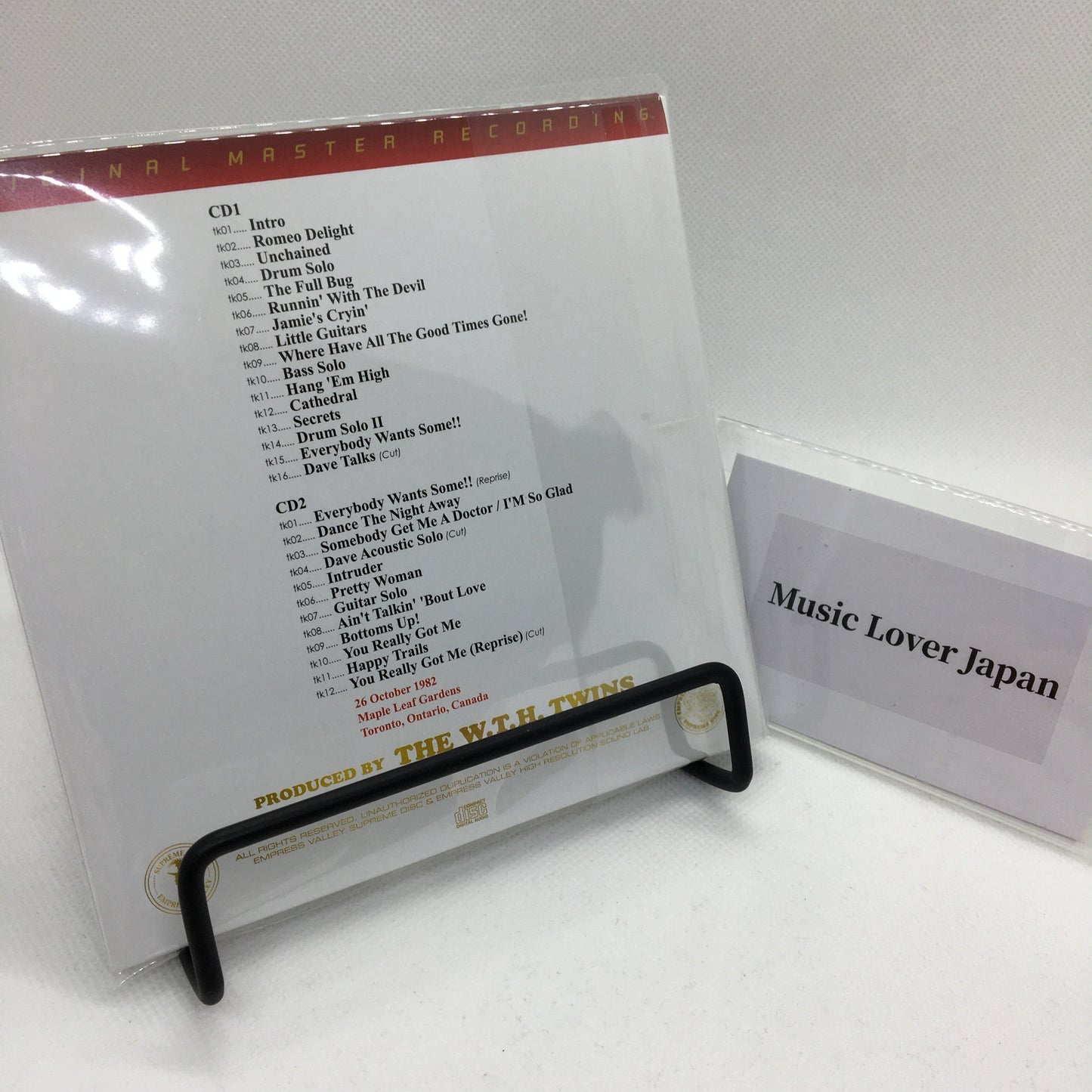 VAN HALEN / TORONTO NIGHT (2CD) Empress Valley