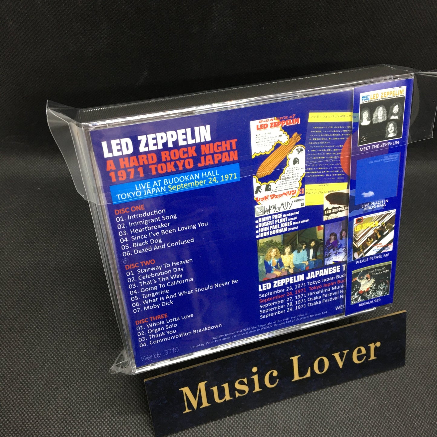 LED ZEPPELIN / A HARD ROCK NIGHT - remaster - 【3CD】
