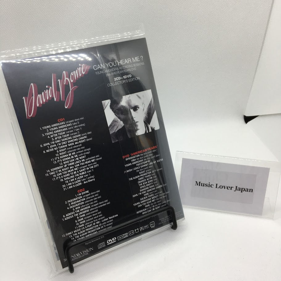 David Bowie Can You Hear Me? 1974-1975 YOUNG AMERICANS RECORDING SESSIONS plus AMERICAN YEARS DVD (2CD+1DVD)