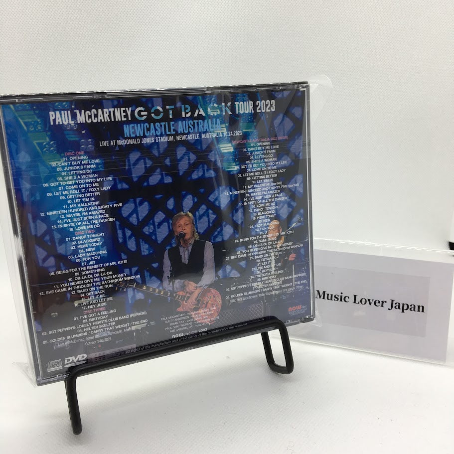 PAUL McCARTNEY / GOT BACK TOUR 2023 NEWCASTLE AUSTRALIA (3CDR+1DVDR)