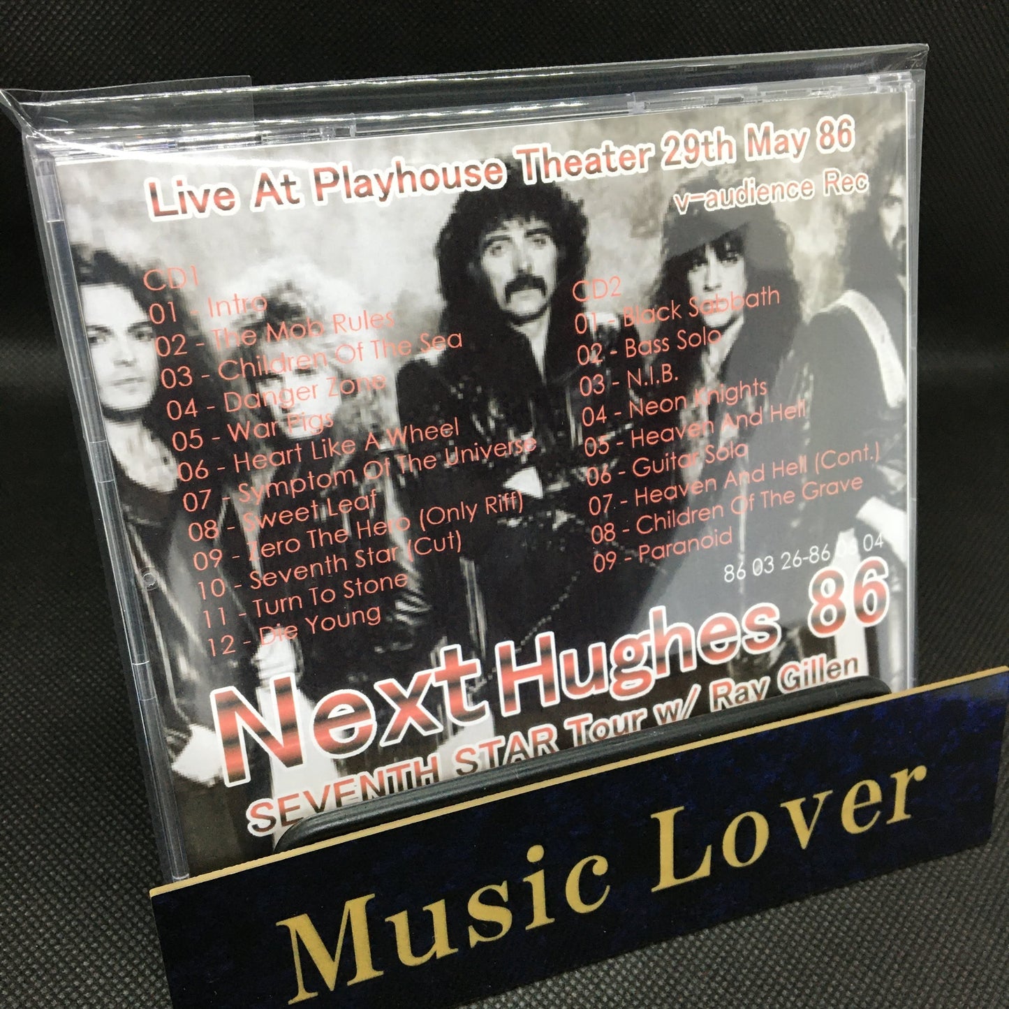 BLACK SABBATH With Ray Gillen / SEVENTH STAR Tour 1986 (2CDR)