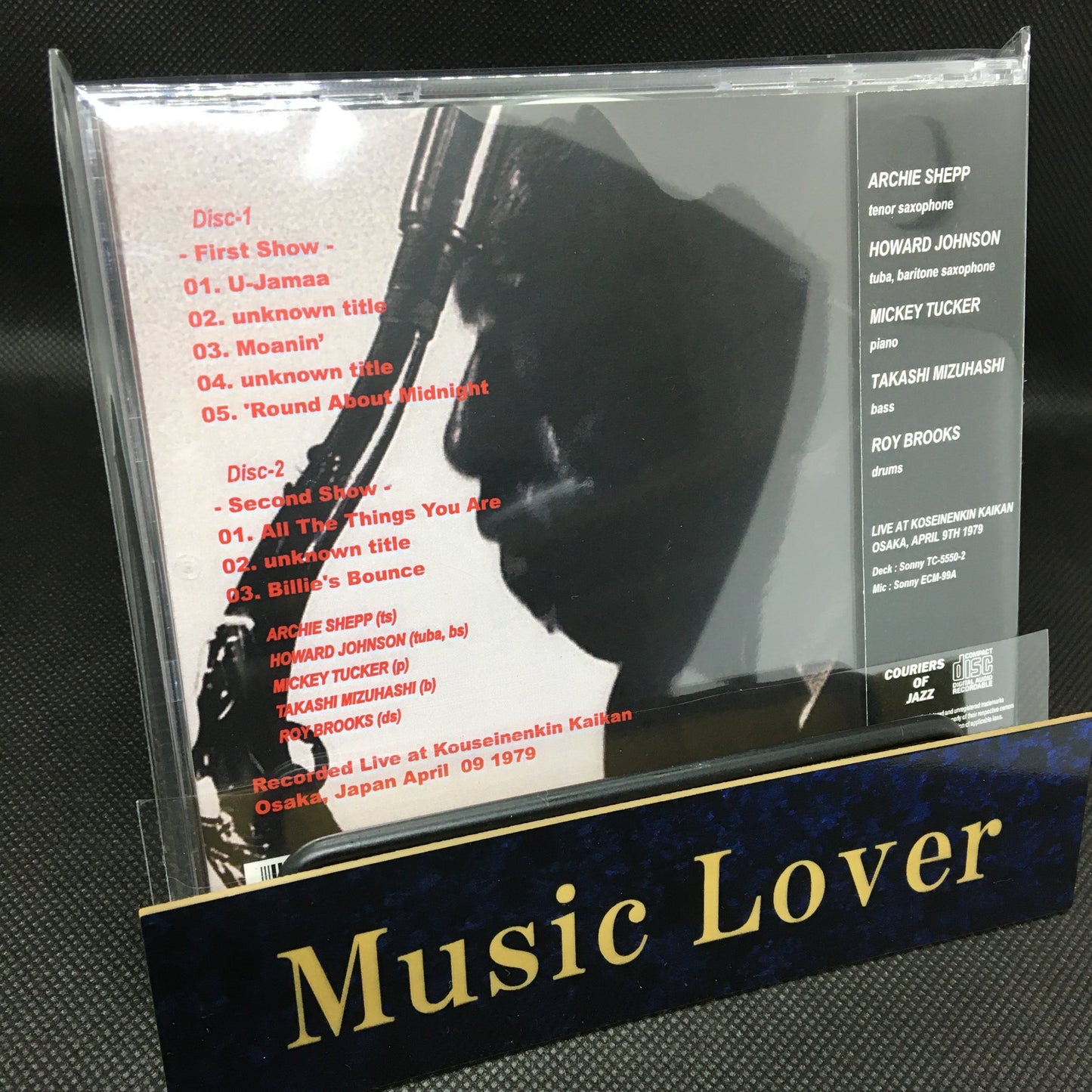 ARCHIE SHEPP QUINTET / Live in Osaka 1979 (2CD)