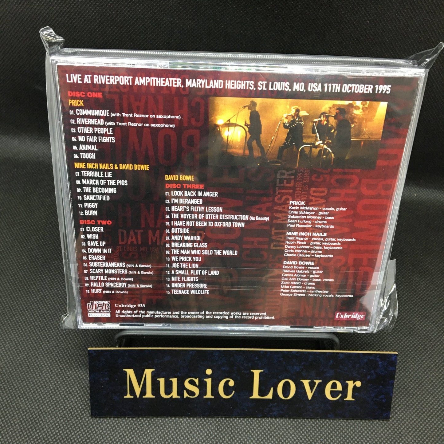 DAVID BOWIE & NINE INCH NAILS / ST. LOUIS 1995: DAT MASTER SOUNDBOARD (3CDR)