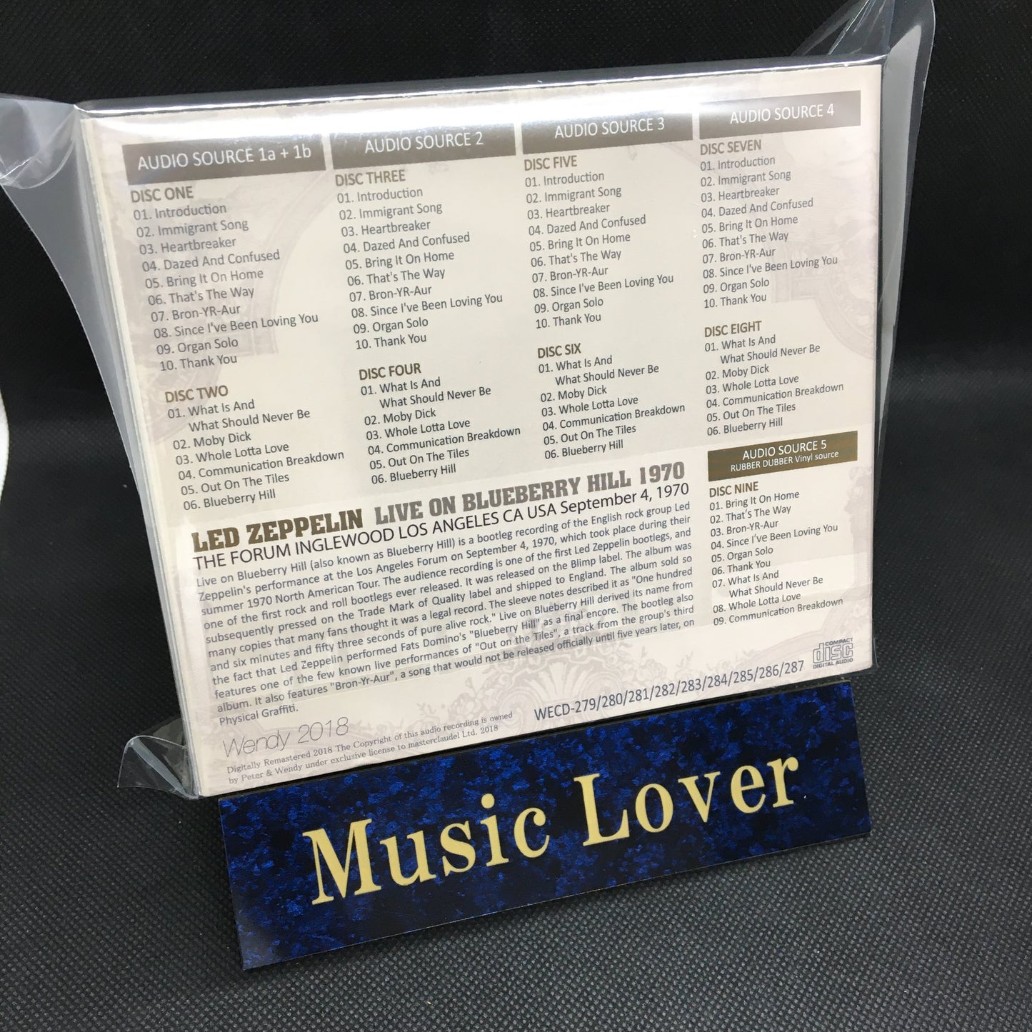 LED ZEPPELIN / LIVE ON BLUEBERRY HILL 1970 【9CD】