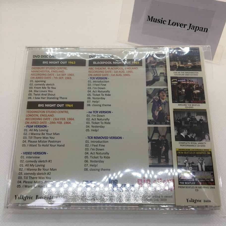 THE BEATLES BIG NIGHT OUT! 1963, 1964 and 1965 in COLOR 2DVD