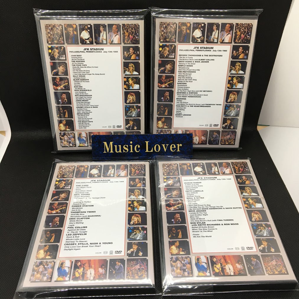 V.A. Various Artists / Live AID JFK Stadium Philadelphia 1985 Vol.1-4 Set (4DVDR)