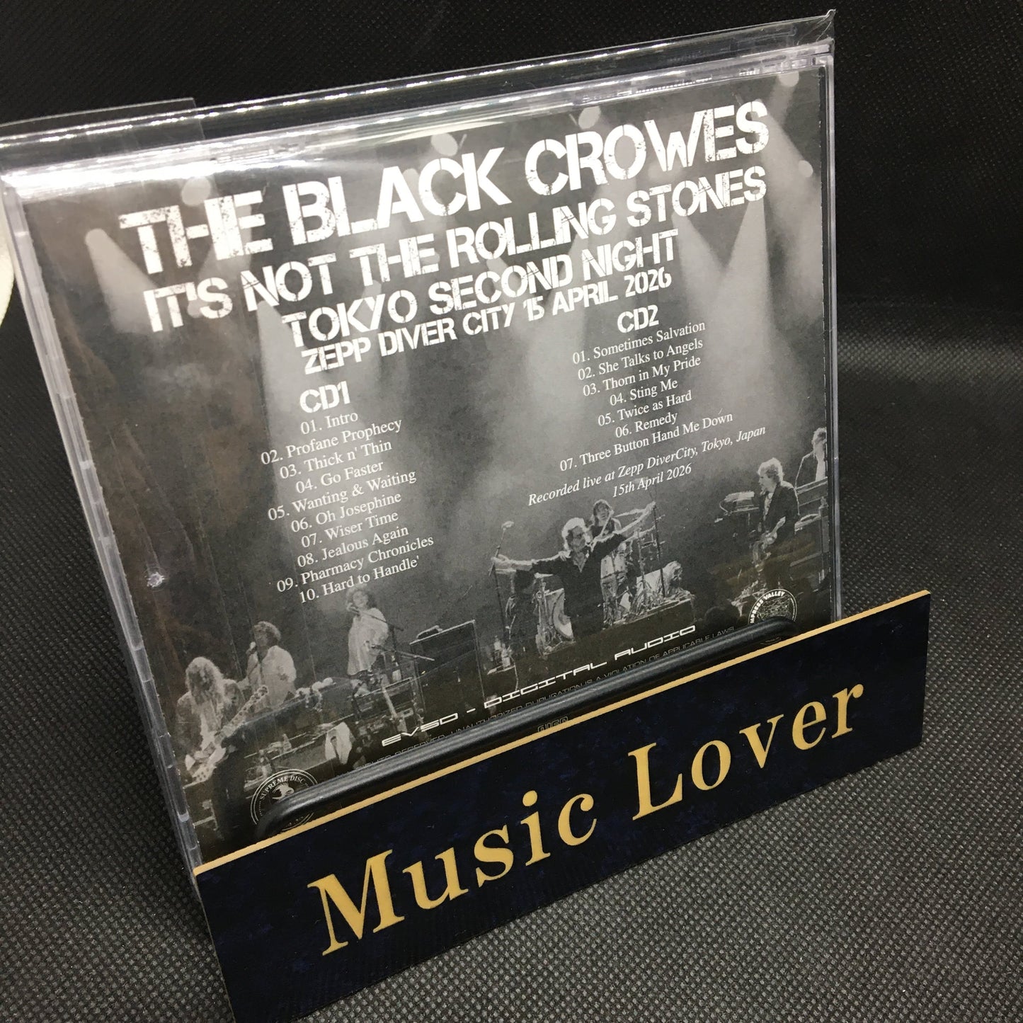 THE BLACK CROWES / IT’S NOT THE ROLLING STONES 2026/04/15 TOKYO SECOND NIGHT (2CD)