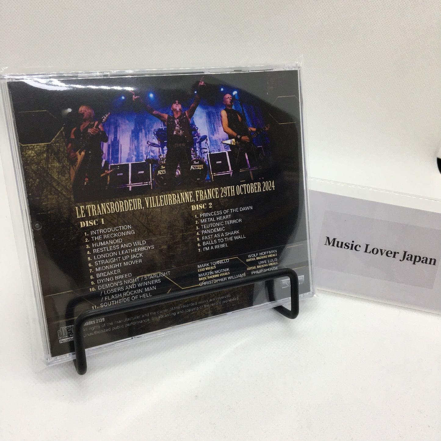 ACCEPT / VILLEURBANNE 2024 ORIGINAL IEM MASTER (2CDR)