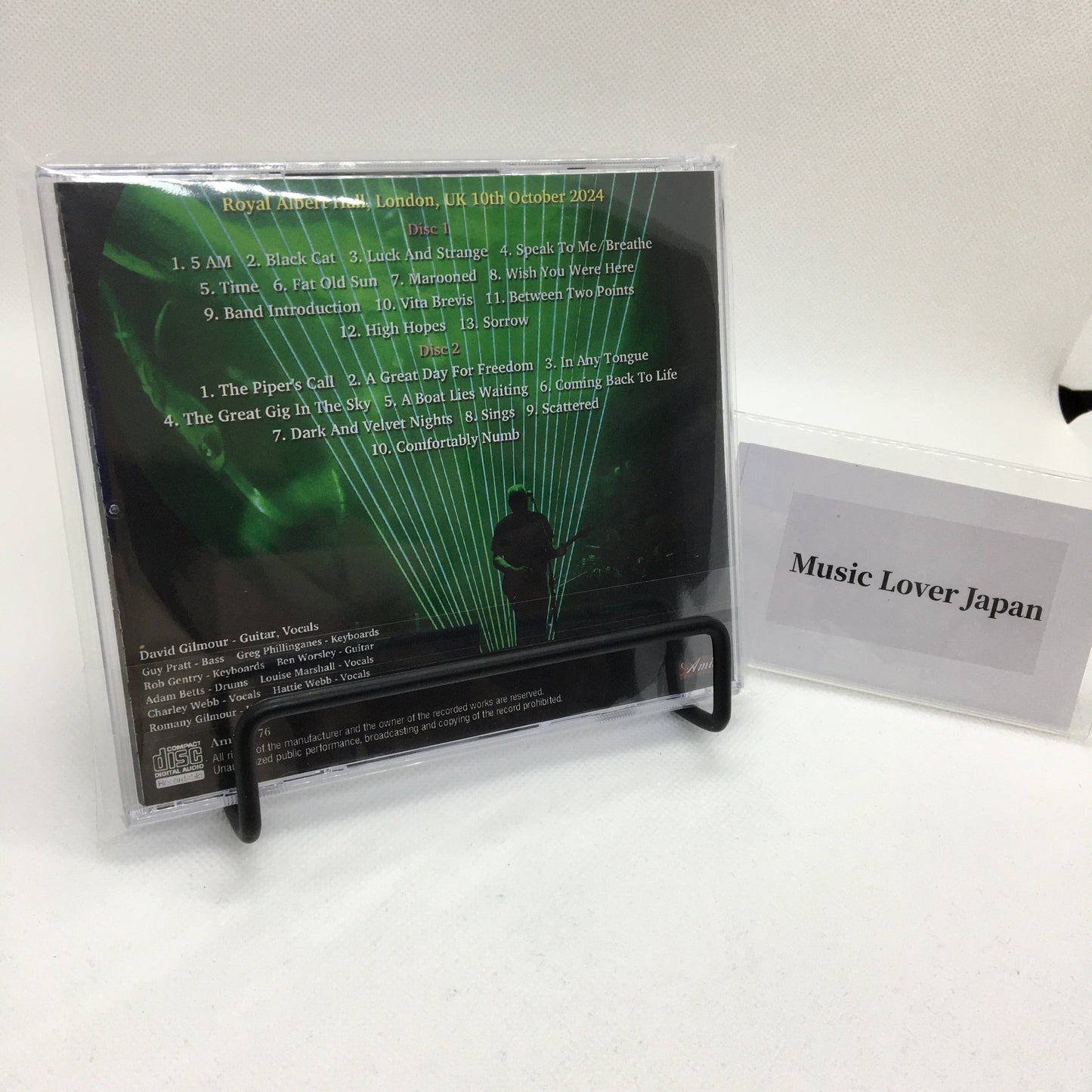 DAVID GILMOUR / ROYAL ALBERT HALL 2024 2ND NIGHT (2CDR)