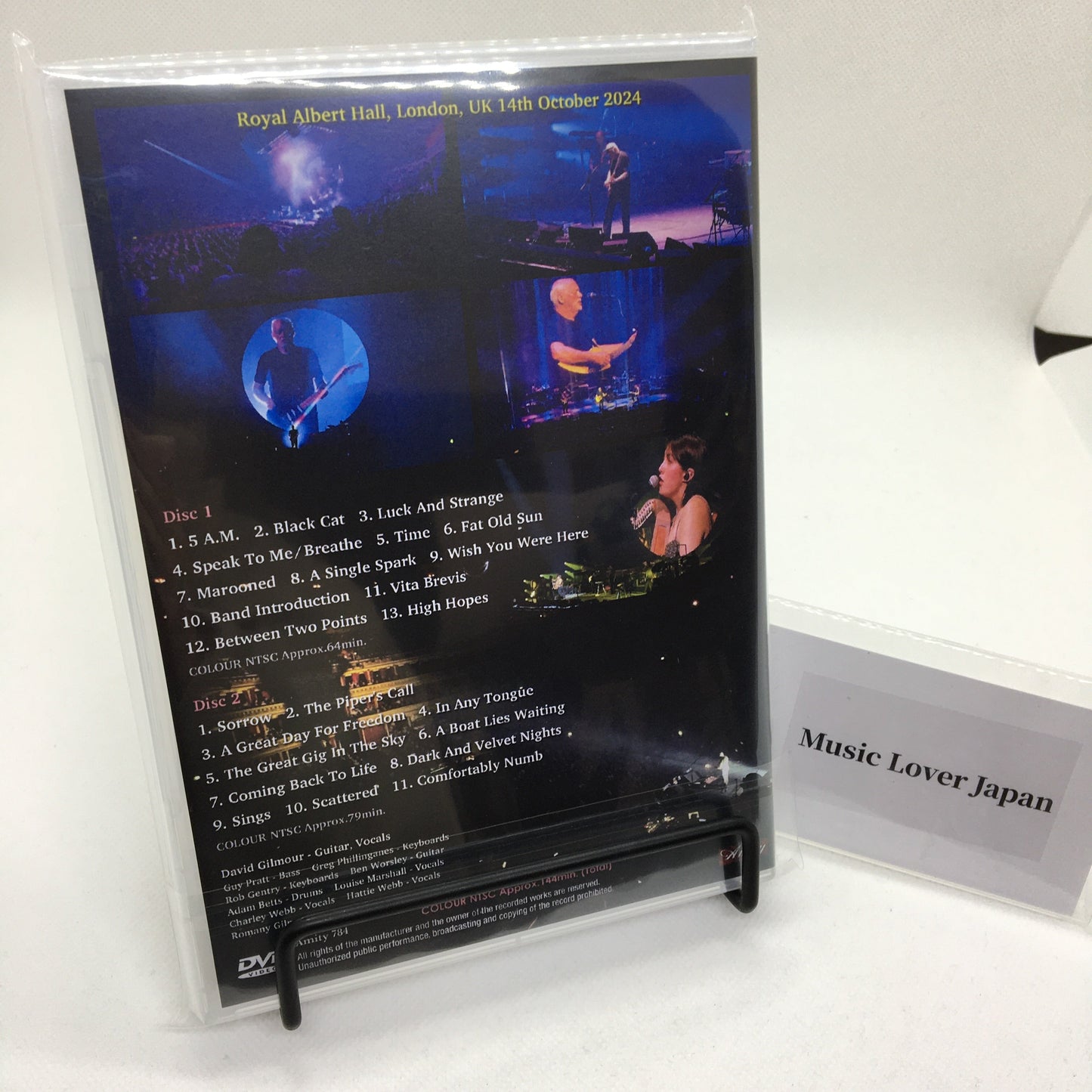 DAVID GILMOUR / ROYAL ALBERT HALL 2024 5ª NOTTE MULTICAM (2DVDR)