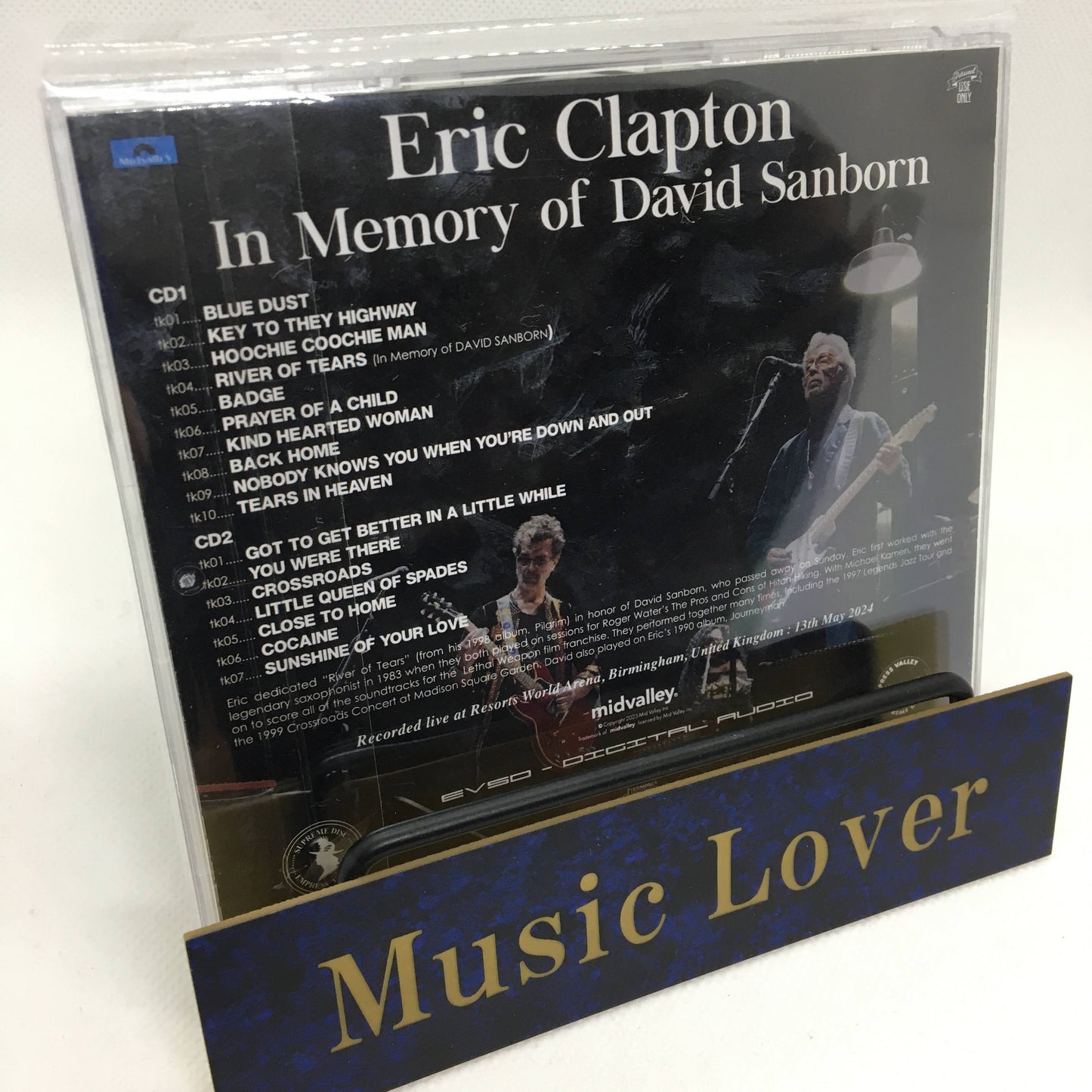 ERIC CLAPTON / IN MEMORY OF DAVID SANBORN RIVER OF TEARS (2CD)