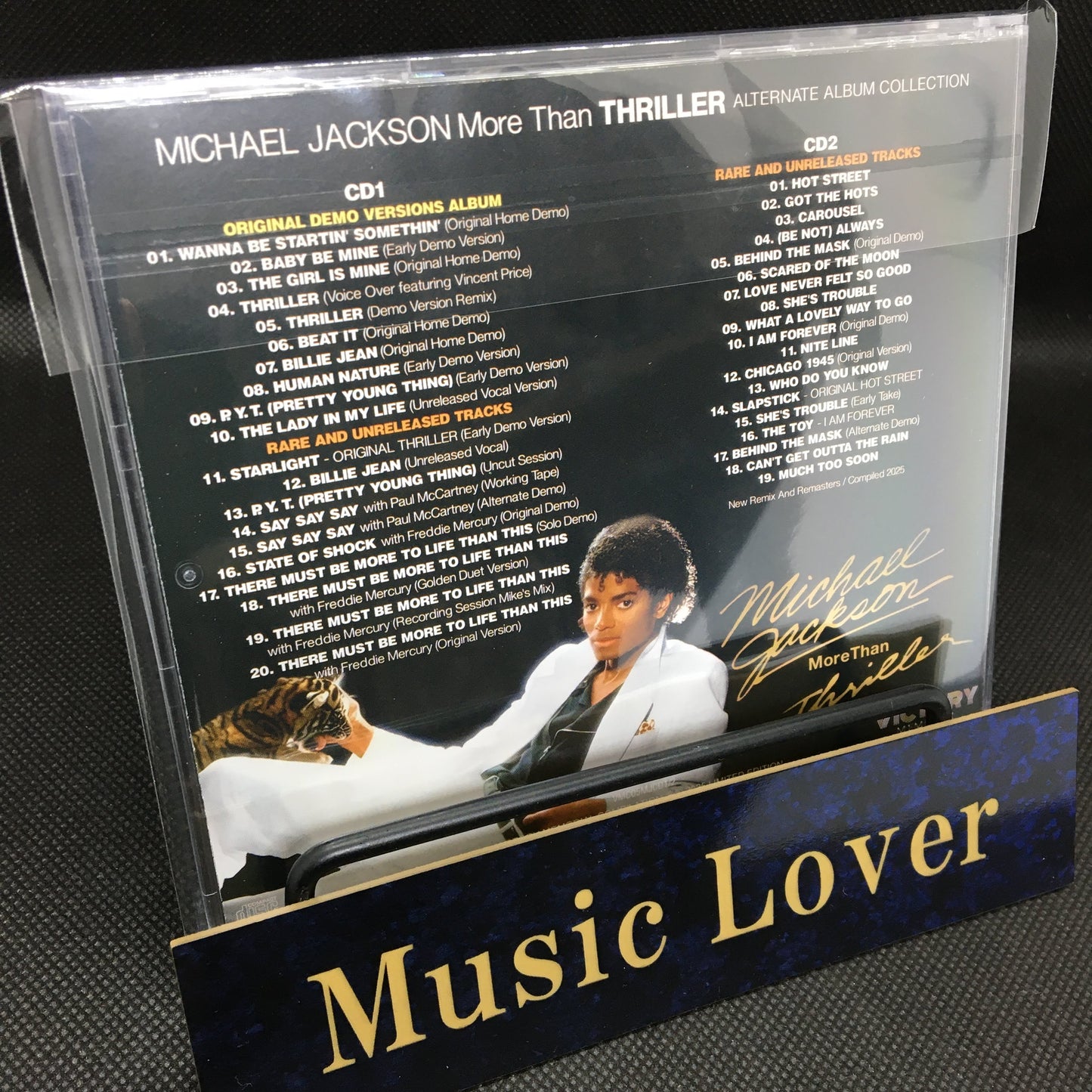 MICHAEL JACKSON / MÁS QUE "THRILLER" VERSIONES DEMO ORIGINALES + TEMAS RAROS E INÉDITOS (2 CD)