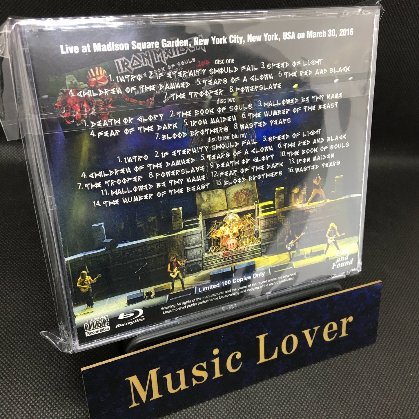 IRON MAIDEN / DEATH OR GLORY IN NEW YORK (2CDR+1BDR) Madison Square Garden 2016