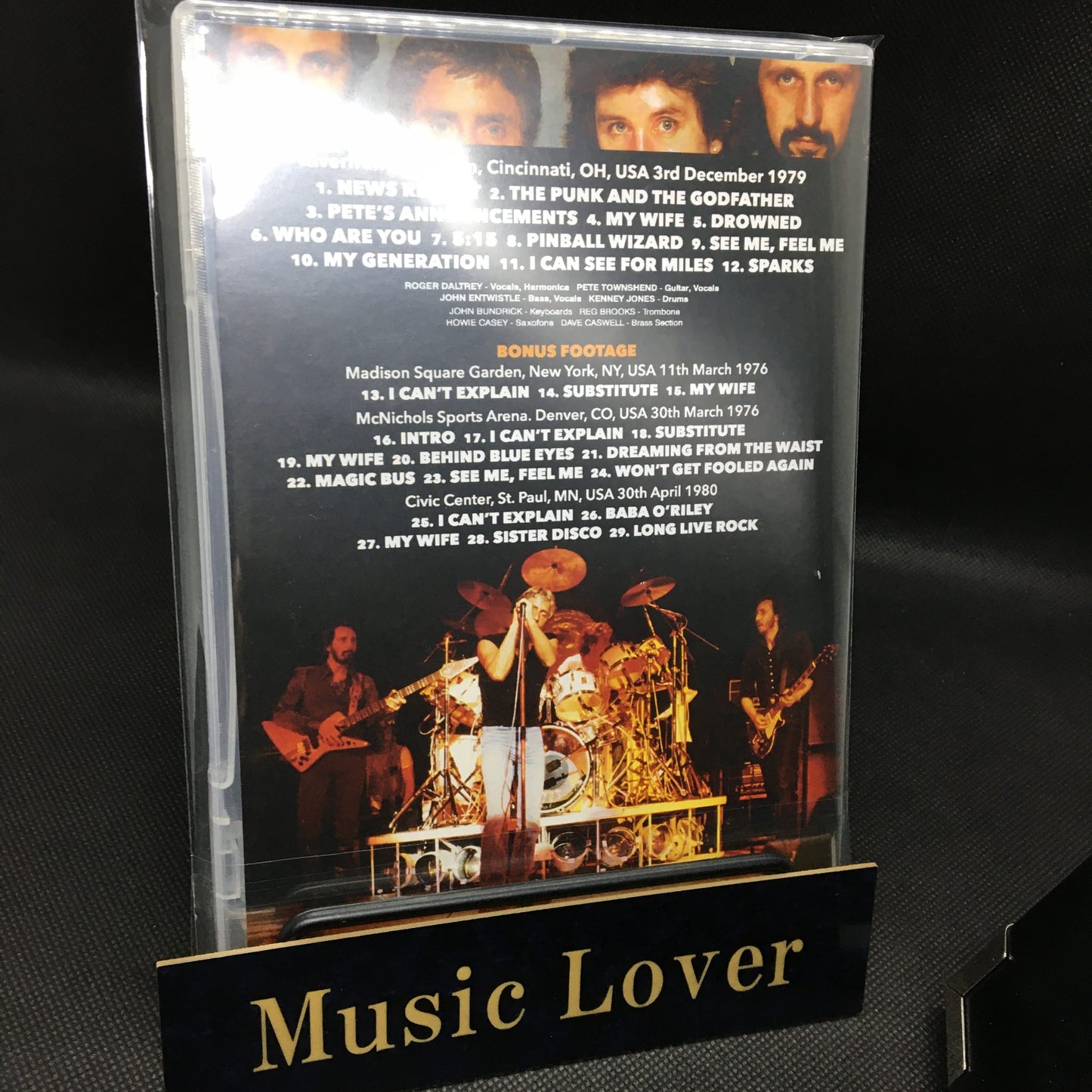 THE WHO / CINCINNATI 1979 SUPER 8 FILM (1DVDR)