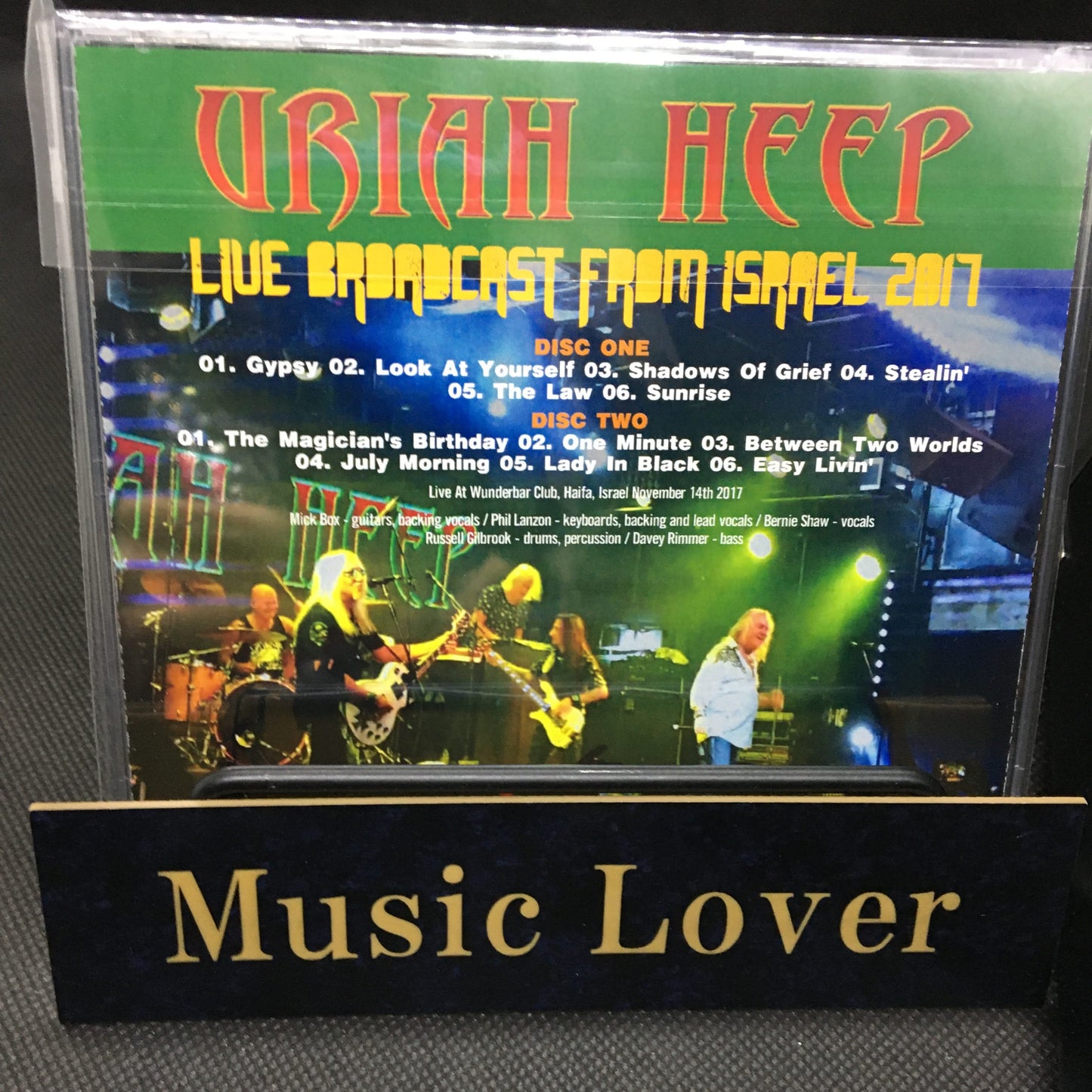 URIAH HEEP / LIVE BROADCAST FROM ISRAEL 2017 SOUNDBOARD (2CDR)