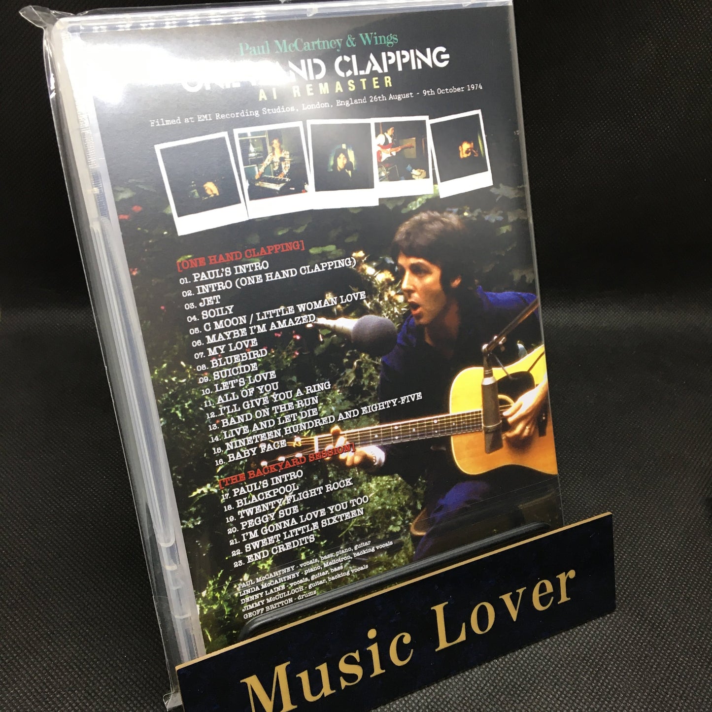 PAUL McCARTNEY & WINGS / ONE HAND CLAPPING AI REMASTER PRO SHOT (1DVDR)