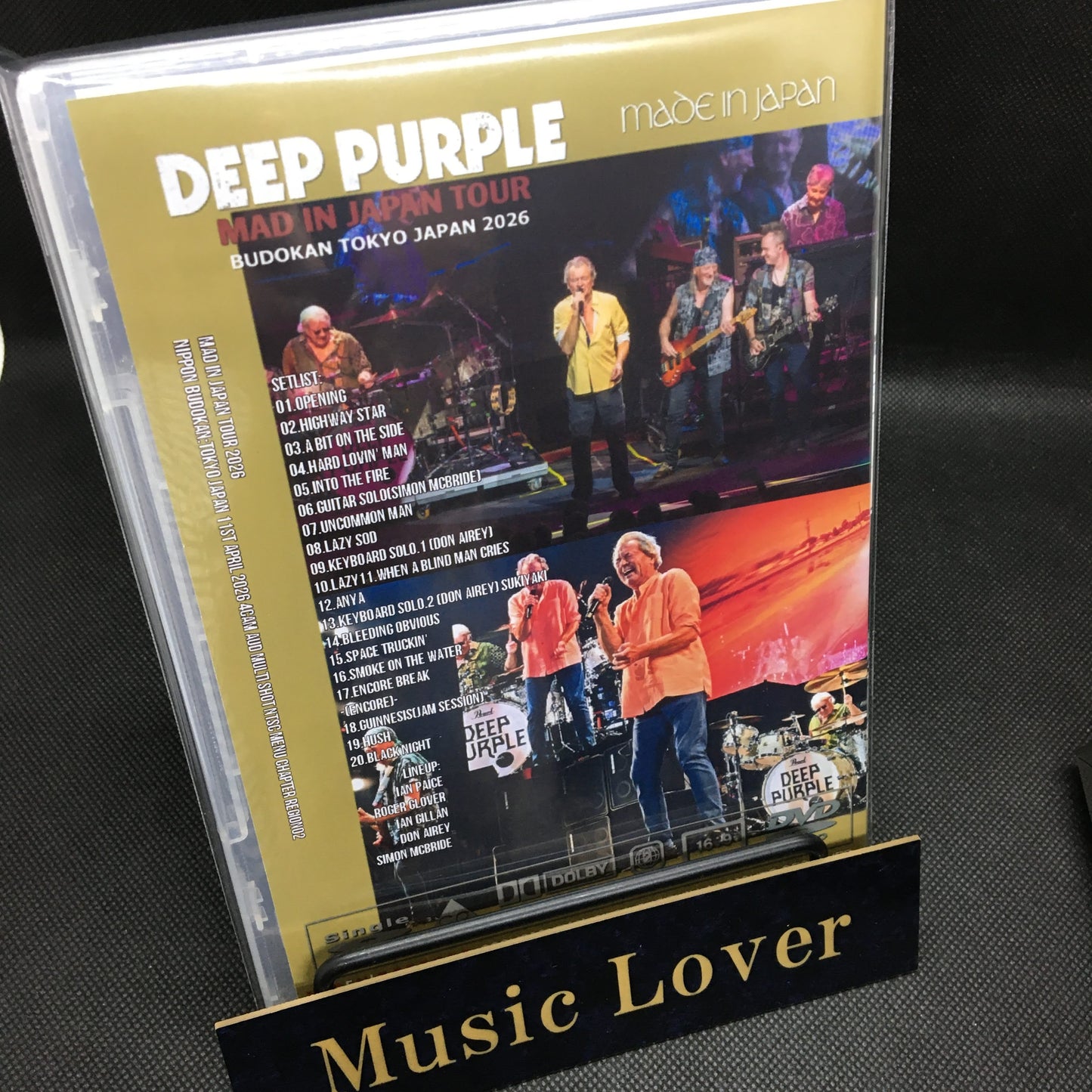 Deep Purple / Mad in Japan Tour 2026 Nippon Budokan (1DVDR)