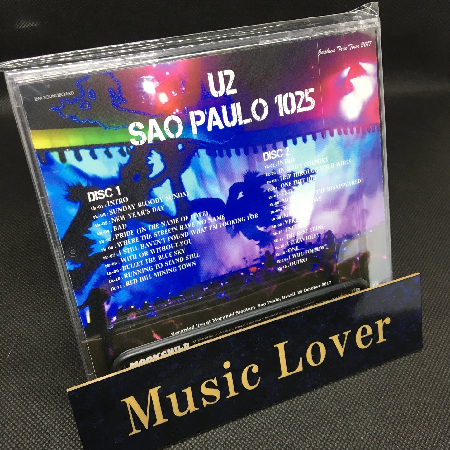 U2 / Sao Paulo 1025 Joshua Tree Tour 2017 2CD Moonchild Records