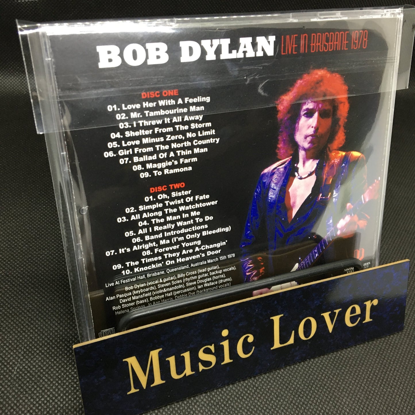 BOB DYLAN / LIVE IN BRISBANE 1978 Soundboard (2CDR)