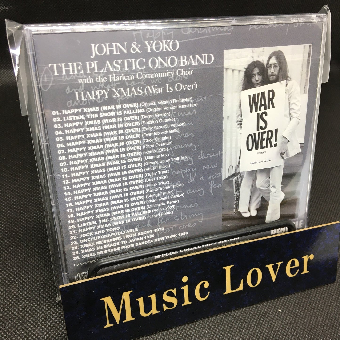 JOHN & YOKO / HAPPY XMAS (WAR IS OVER) SPECIAL COLLECTOR'S EDITION Soundboard (1CDR) JOHN LENNON