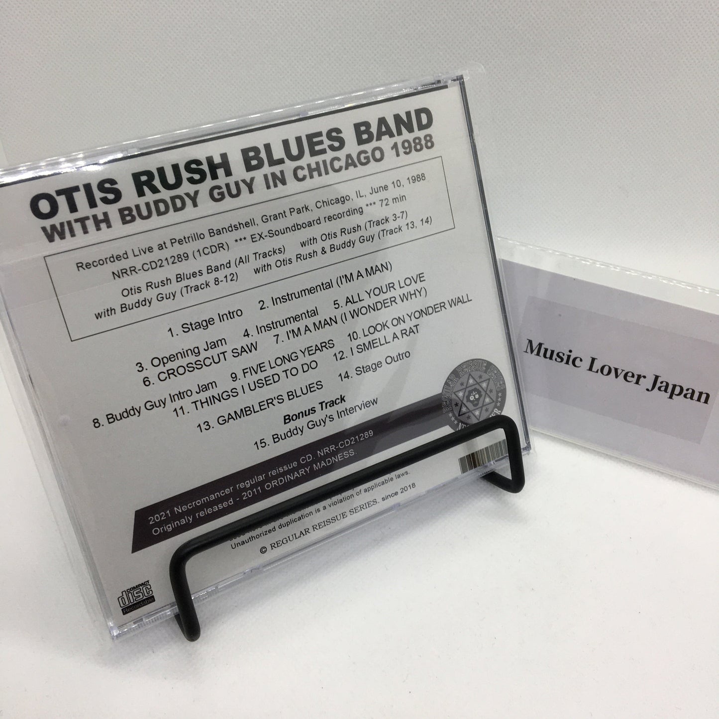 OTIS RUSH BLUES BAND / WITH BUDDY GUY IN CHICAGO 1988 (1CDR)
