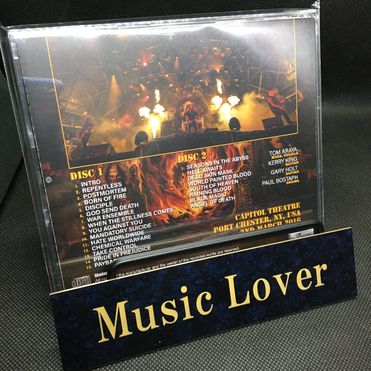 SLAYER / PORT CHESTER 2016 SOUNDBOARD (2CDR)