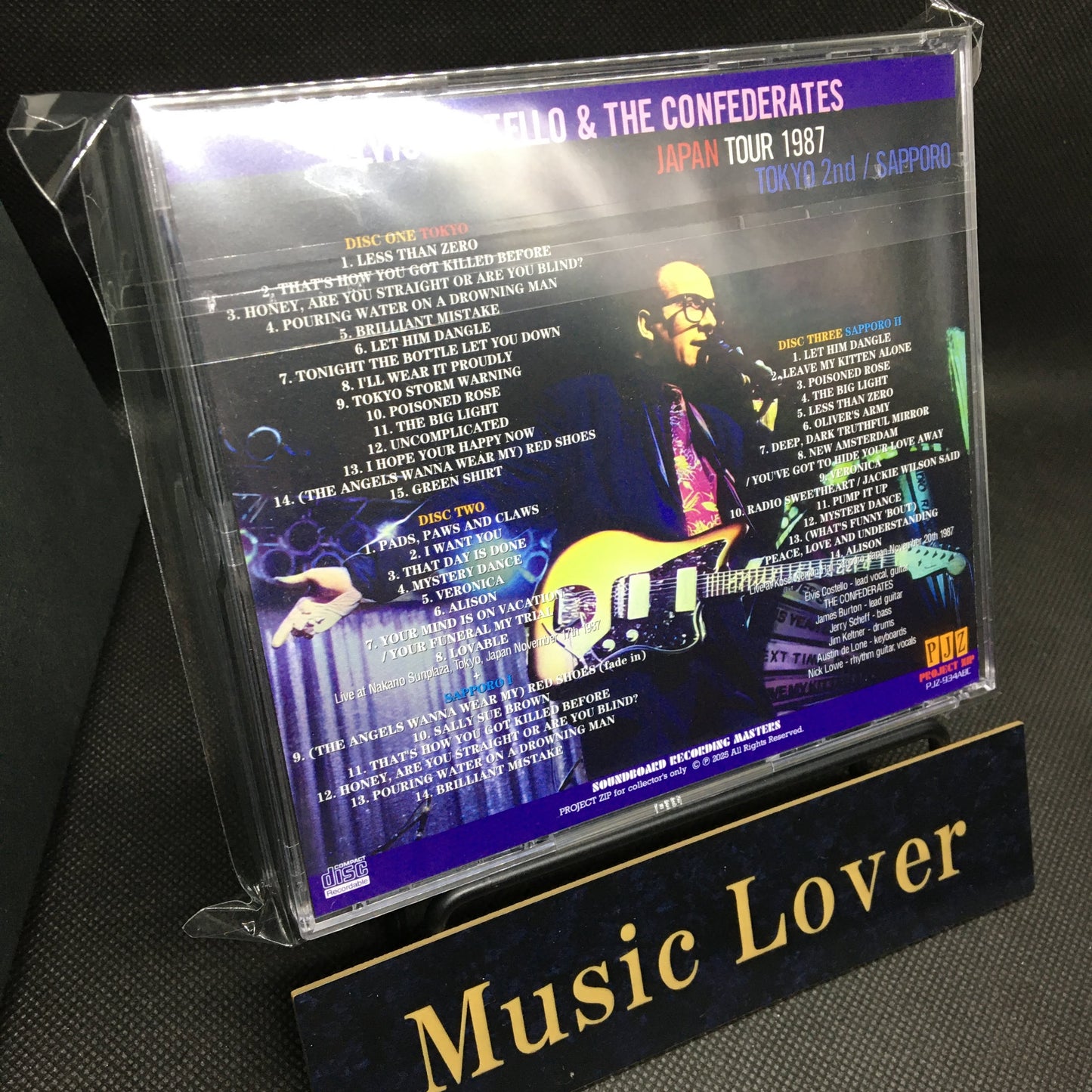 ELVIS COSTELLO & THE CONFEDERATES / JAPAN TOUR 1987 TOKYO 2nd + SAPPORO SOUNDBOARD (3CDR)