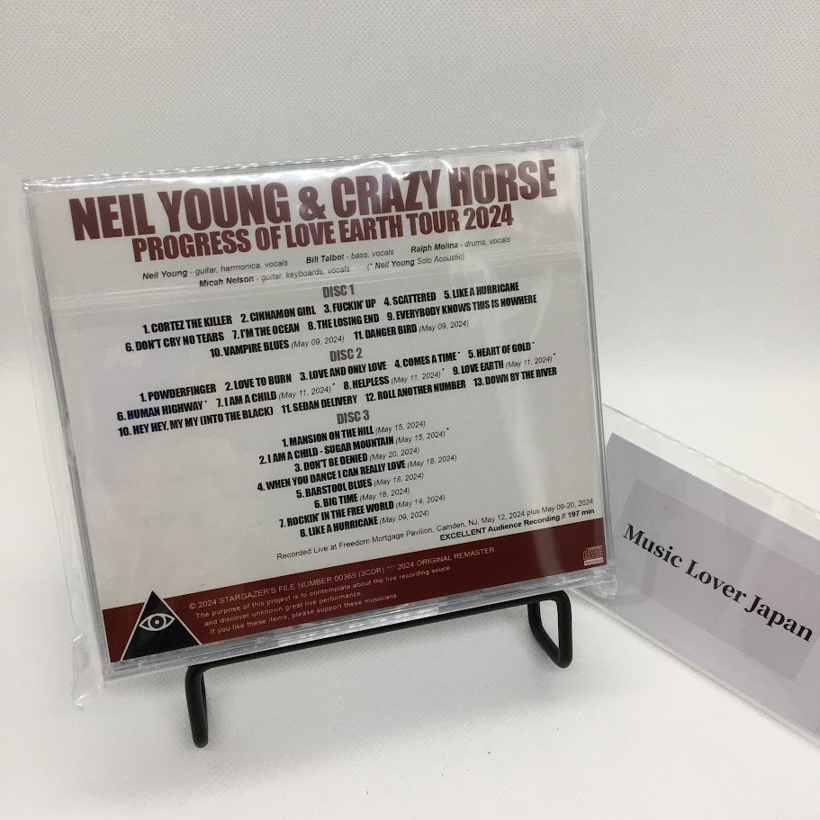 NEIL YOUNG & CRAZY HORSE / PROGRESS OF LOVE EARTH TOUR 2024 (3CDR)