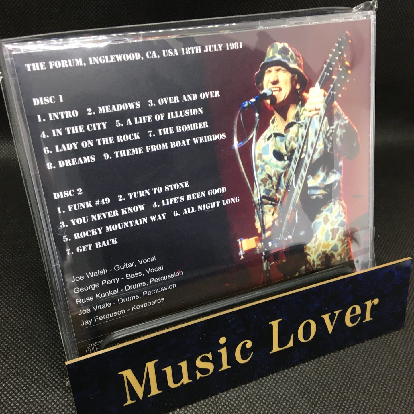 JOE WALSH / L.A. FORUM 1981 MIKE MILLARD FIRST GENERATION TAPES (2CDR)