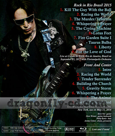 STEVE VAI / ON TV 2015 - 2016 PRO-SHOT (1BDR)
