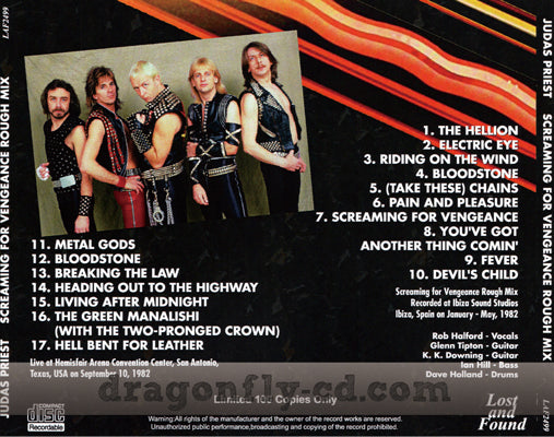 JUDAS PRIEST / SCREAMING FOR VENGEANCE ROUGH MIX (1CDR)