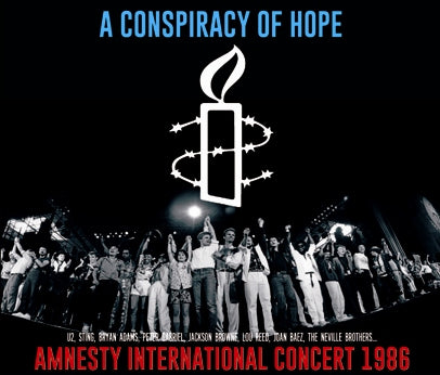 V.A. (U2, STING, BRYAN ADAMS, PETER GABRIEL, JACKSON BROWNE, LOU REED, JOAN BAEZ, THE NEVILLE BROTHERS...) / A CONSPIRACY OF HOPE AMNESTY INTERNATIONAL CONCERT 1986 (3CDR)