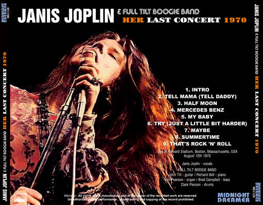 JANIS JOPLIN / HER LAST CONCERT (1CDR)