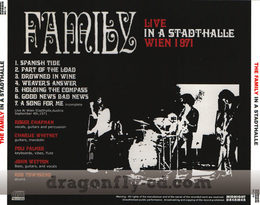 FAMILY / IN A STADTHALLE 1971 (1CDR)