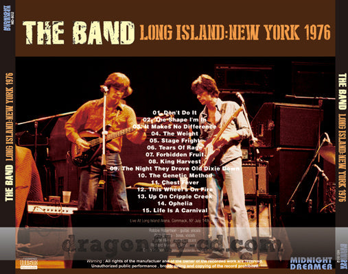 THE BAND / LONG ISLAND: NEW YORK 1976 (1CDR)