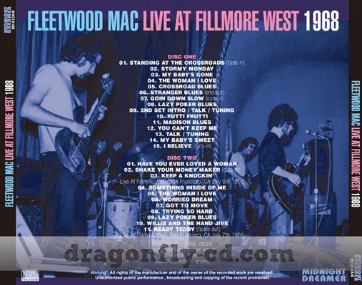 FLEETWOOD MAC / LIVE AT FILLMORE WEST 1968 (2CDR)