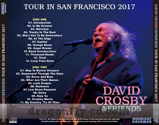 DAVID CROSBY & FRIENDS / TOUR IN SAN FRANCISCO 2017 (2CDR)