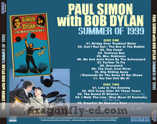 PAUL SIMON WITH BOB DYLAN / SUMMER OF 1999 (2CDR)