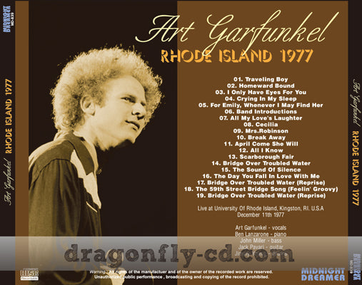ART GARFUNKEL / RHODE ISLAND 1977 (1CDR)