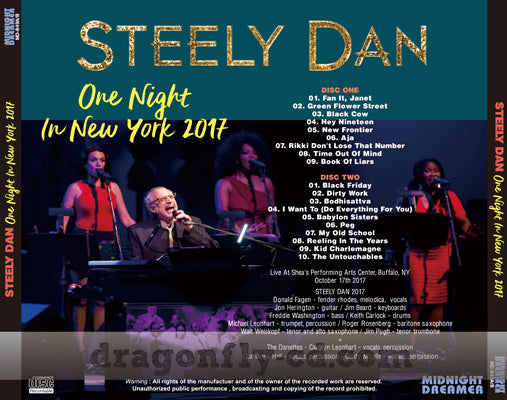 STEELY DAN / ONE NIGHT IN NEW YORK 2017 (2CDR)