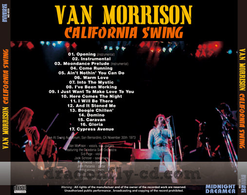 VAN MORRISON / CALIFORNIA SWING (1CDR)