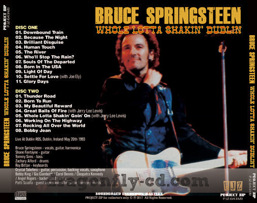 BRUCE SPRINGSTEEN / WHOLE LOTTA SHAKIN' DUBLIN Soundobard (2CDR)