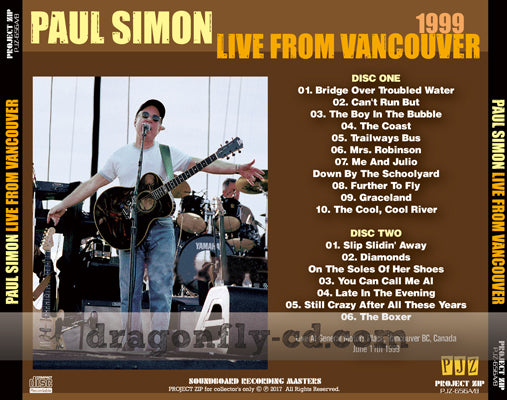 PAUL SIMON / LIVE FROM VANCOUVER SOUNDBOARD (2CDR)