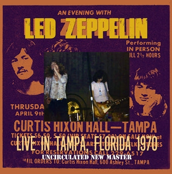 LED ZEPPELIN / LIVE IN TAMPA, FLORIDA 1970 UNCIRCULATED NEW MASTER (2CDR)