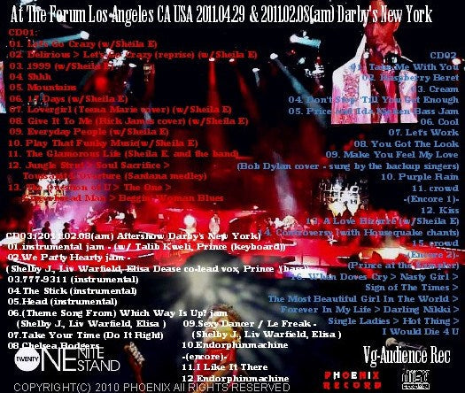 Prince / Welcome 2 America Twenty One Night Stand The Forum Los Angeles 2011.04.29 (3CDR)