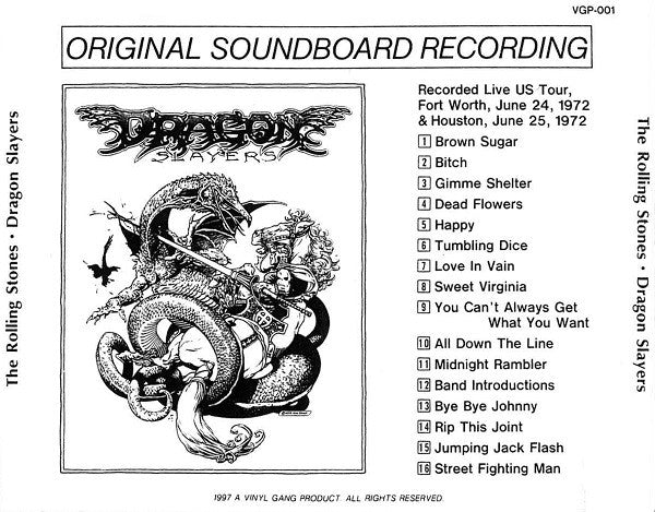 VGP-001 THE ROLLING STONES / DRAGON SLAYER