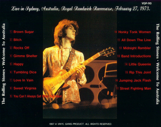 VGP-110 THE ROLLING STONES / WELCOME TO AUSTRALIA